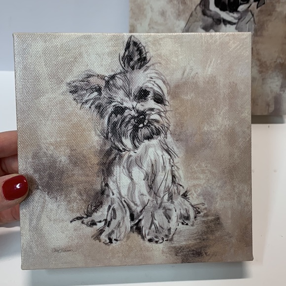 Set of 3 pictures Dog Portraits on Canvas - Picture 3 of 11